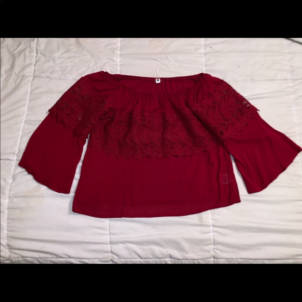 Burgundy Cropped top